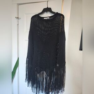 Fringed Black  Pancho